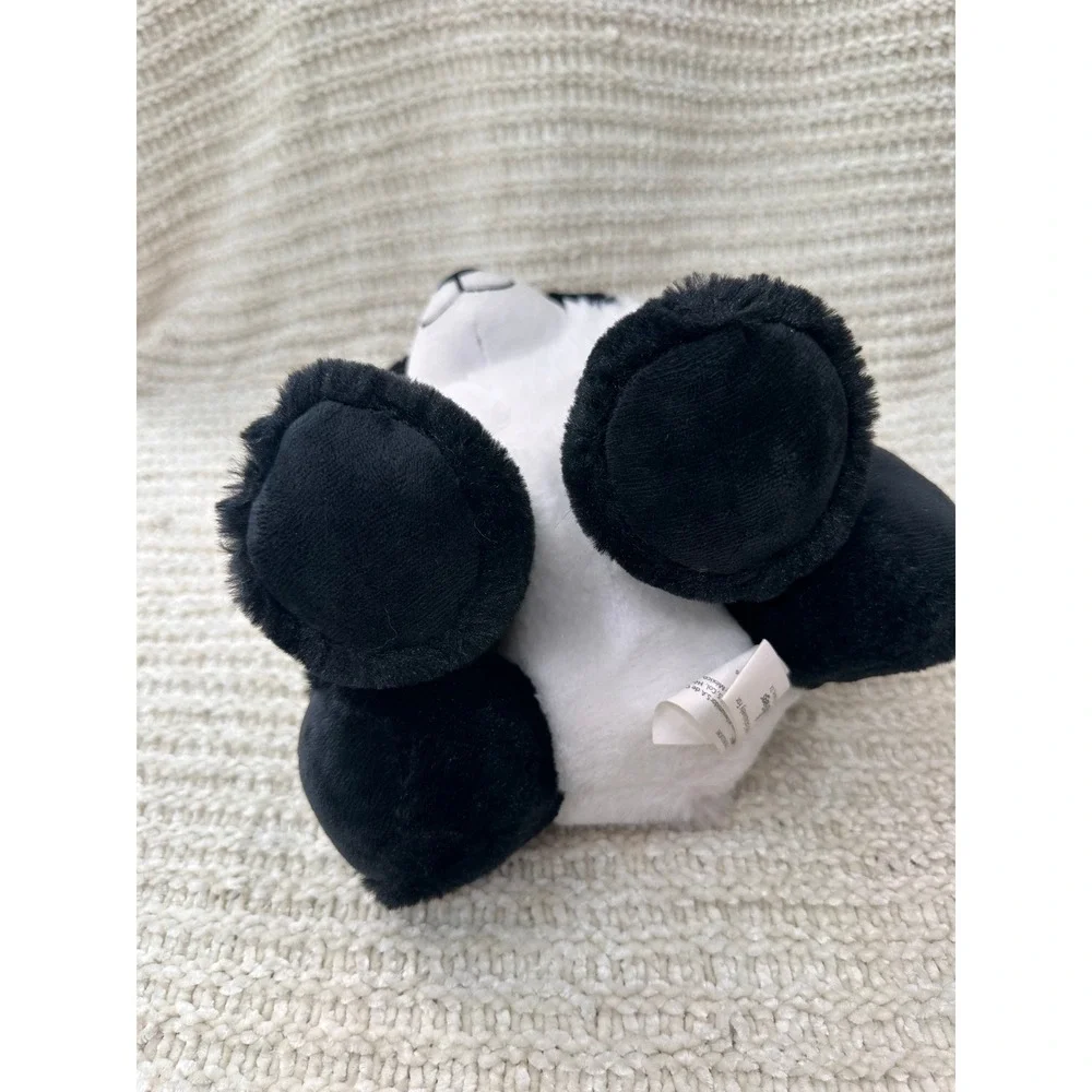 Six‎ Flags Panda Plush Stuffed Animal Sparkle Blue Eyes 12 Inch Kids Toy Kawaii